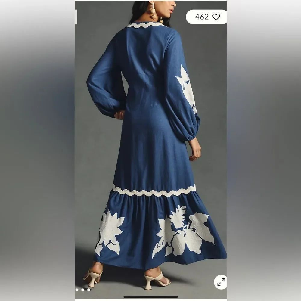 FARM Rio Embroidered Long-Sleeve Dress - Picture 4 of 8